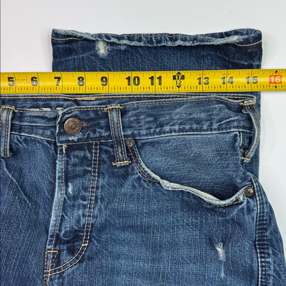 American Eagle Lowrise Button Fly Distressed Boot… - image 8